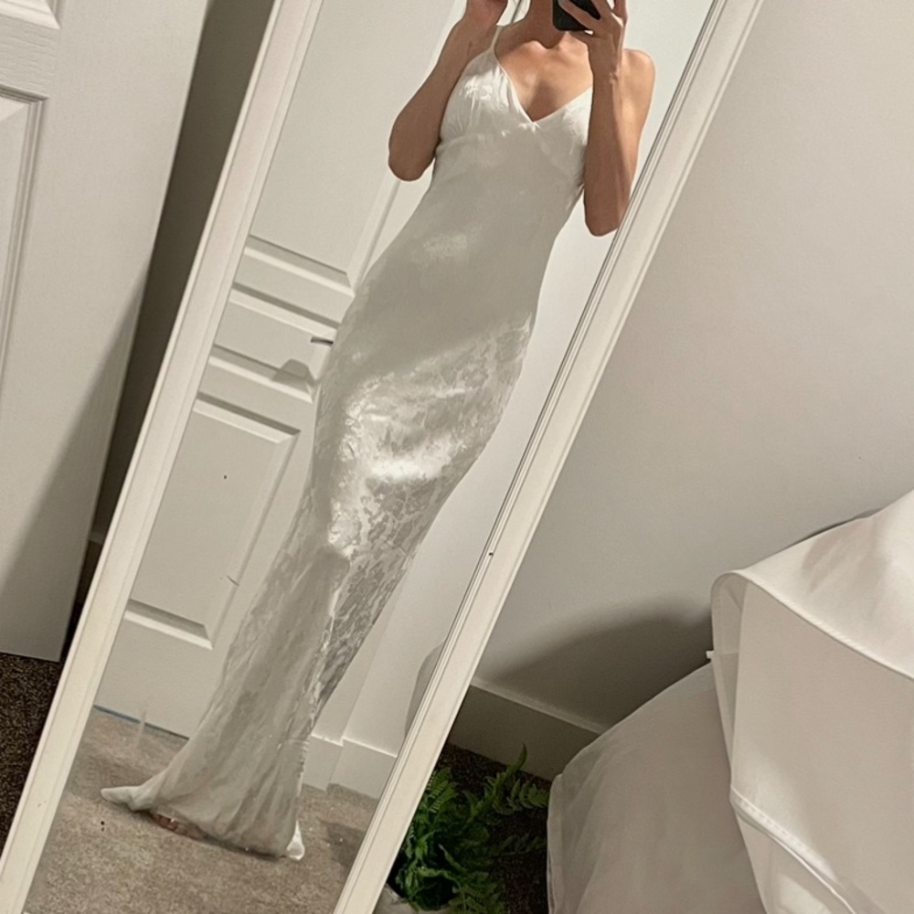 Wedding elopement rehearsal reception dress